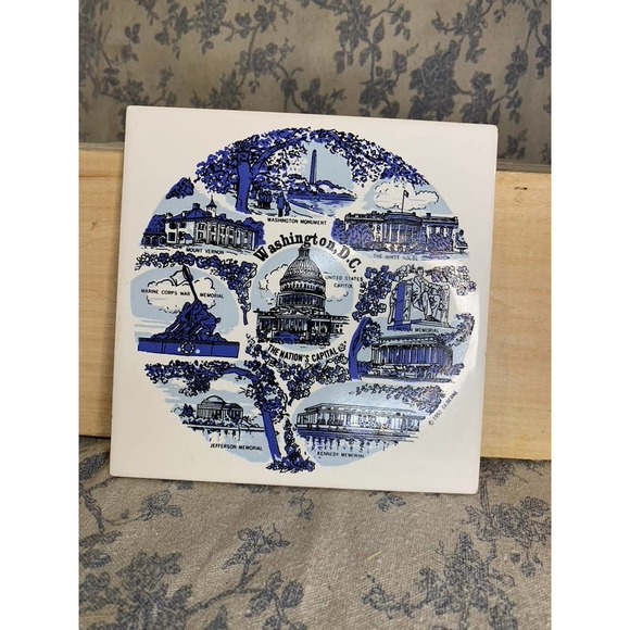Vintage 1992 Washington DC Trivet Hanging - Picture 1 of 3